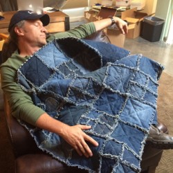 C.R.A.P. AUCTION! Handmade Quilt From Mike's Jeans