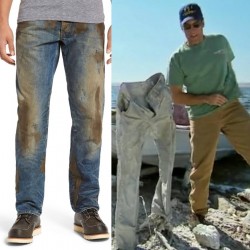 Jeans made to look like you Work Hard so you don’t have to