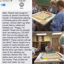 Texts From Mother: Played Mahjong for Money