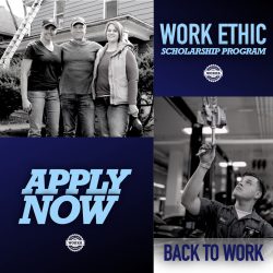 Apply for a Work Ethic Scholarship