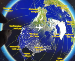 I’m Flying over Canada at the Moment